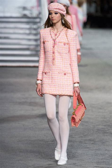 chanel rose pink|pink chanel outfit.